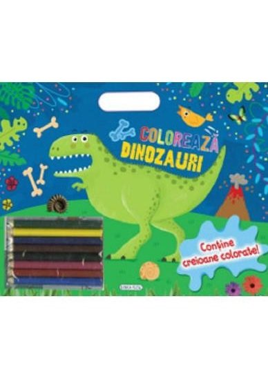 Coloreaza - Dinozauri (creioane)