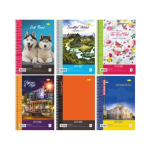 Blocnotes/Caiet Lucios A4, 40 foi, carouri-patratele, spirala laterala, coperta carton