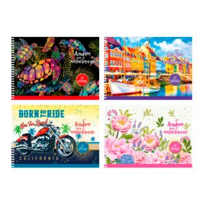 Album pentru desen (sclipici), A4, 36 de foi, Mix design-uri