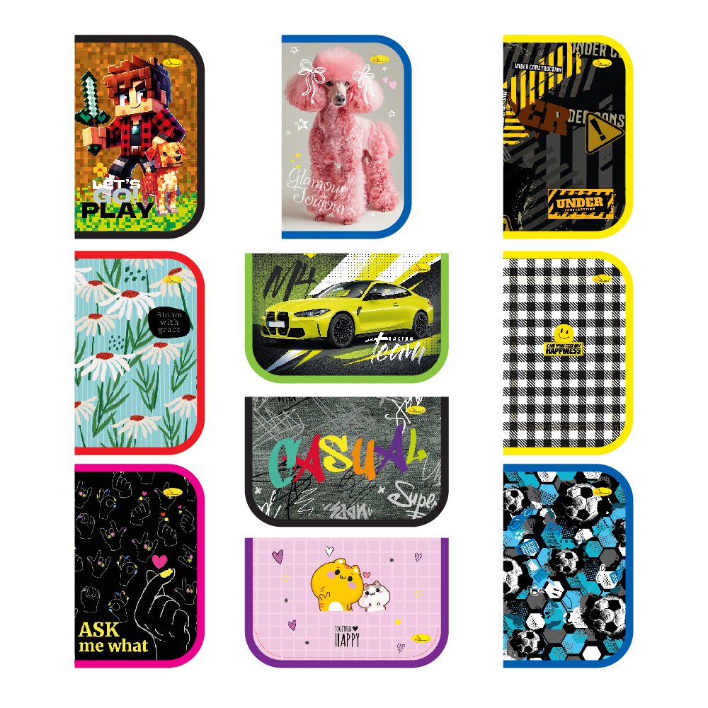 Penar scolar cu fermoar MIX