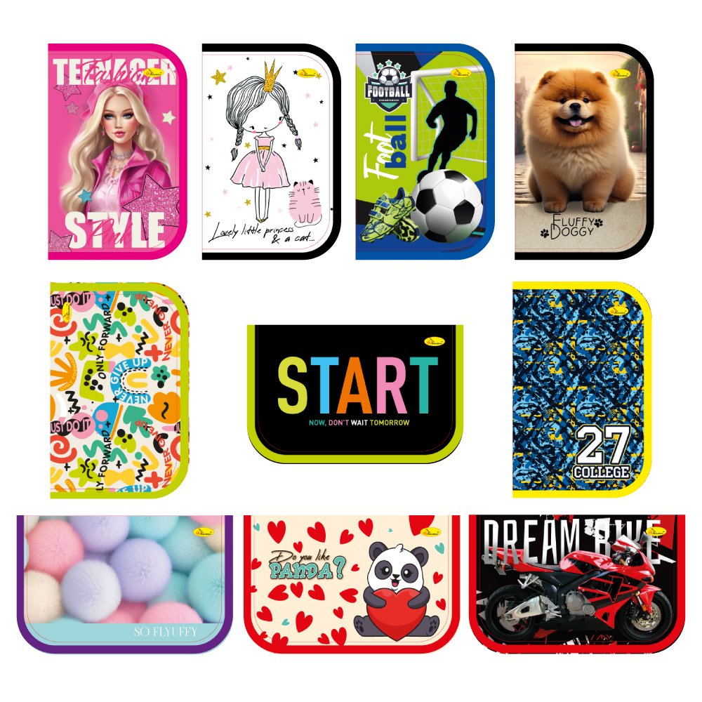 Penar scolar cu fermoar MIX - imagine 2