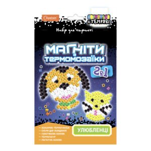 Set pentru creativitate "Magneți termici mozaic 2 în 1" Straluceste în întuneric - Favorite"