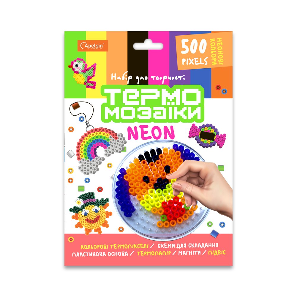 Set pentru creativitate "Set mozaic termic 500 pixeli "NEON"