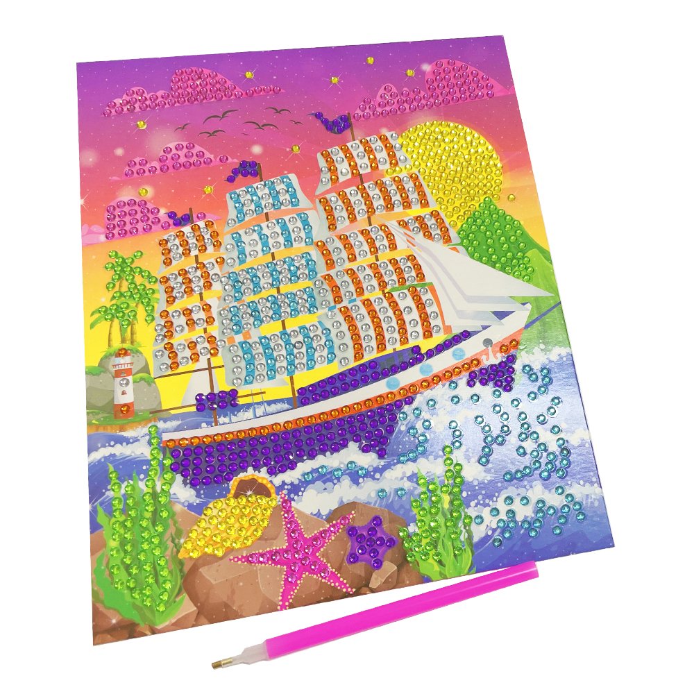 Set pentru creativitate "Mozaic cu diamante" - "Navă fermecată"
