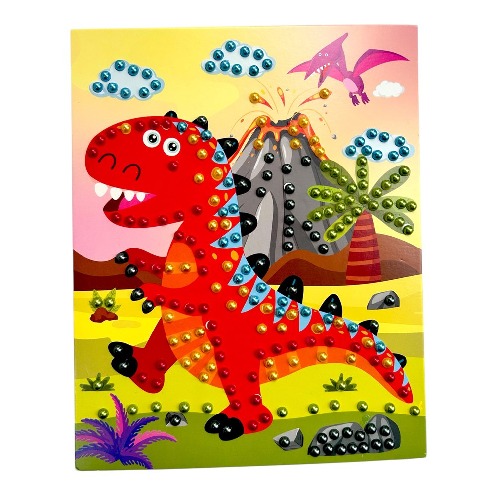 Set pentru creativitate "Mozaic de perle" - "Dinozaur"