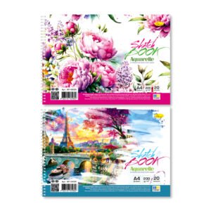 Sketchbook pentru Aquarela A4 20foi Apelsin