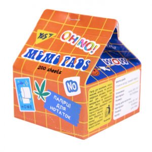 Hartie pentru notite color YES, Tetra Pak „Fancy” 200 foi, 7*7.5cm