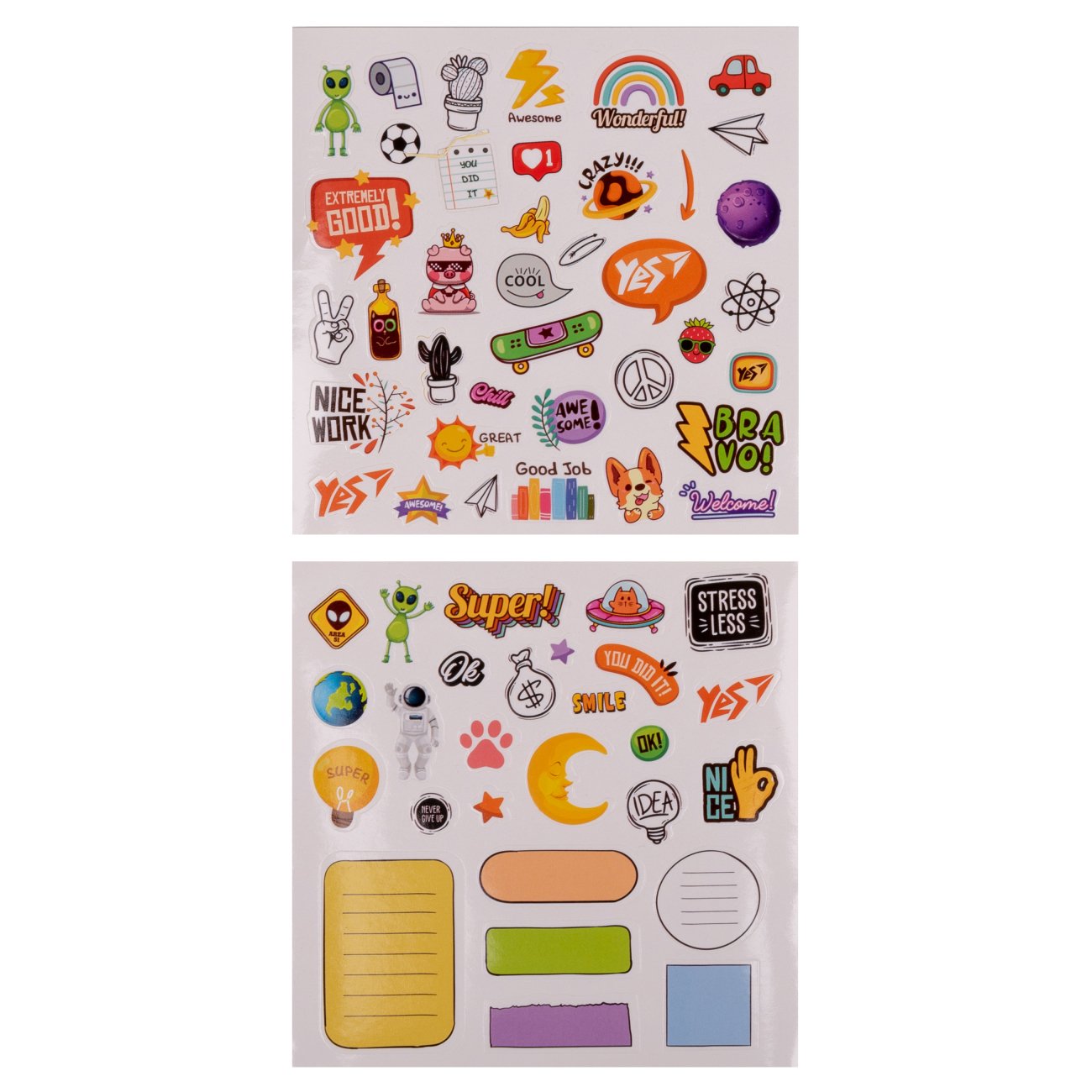 Organizator de birou, YES „Povestea mea” crema cristal, + 65 abtibilduri - imagine 3