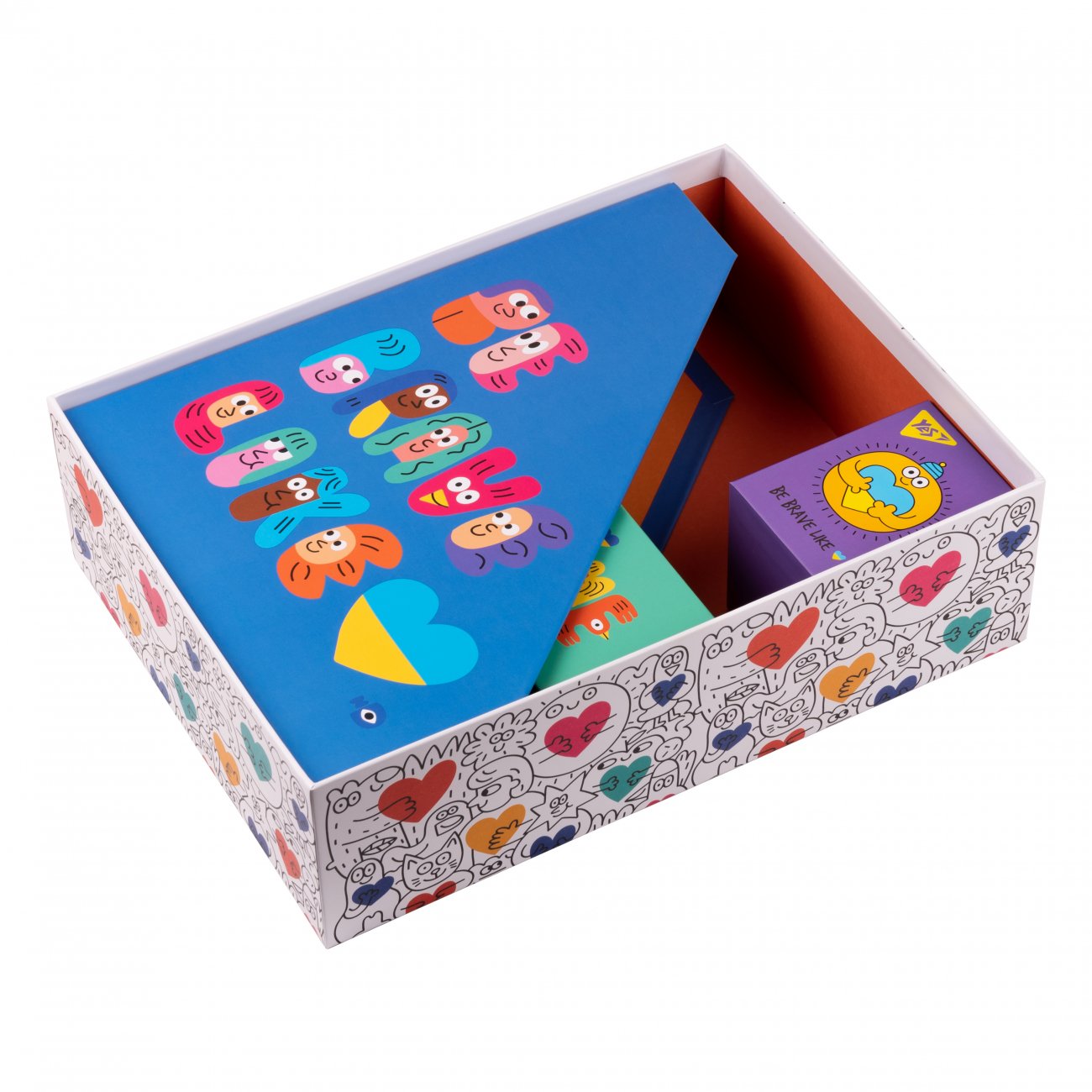 Organizatoare de birou Premium YES „Puternici Impreuna” din carton intarit, 4 piese. - imagine 4