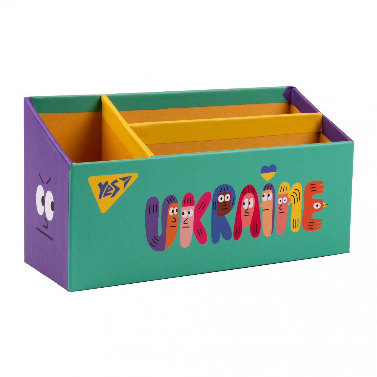 Organizatoare de birou Premium YES „Puternici Impreuna” din carton intarit, 4 piese. - imagine 5
