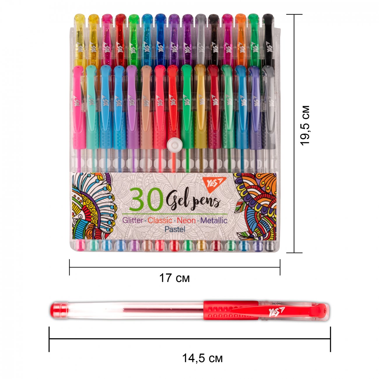 Set pixuri cu gel YES Classic 30 buc/set - imagine 2