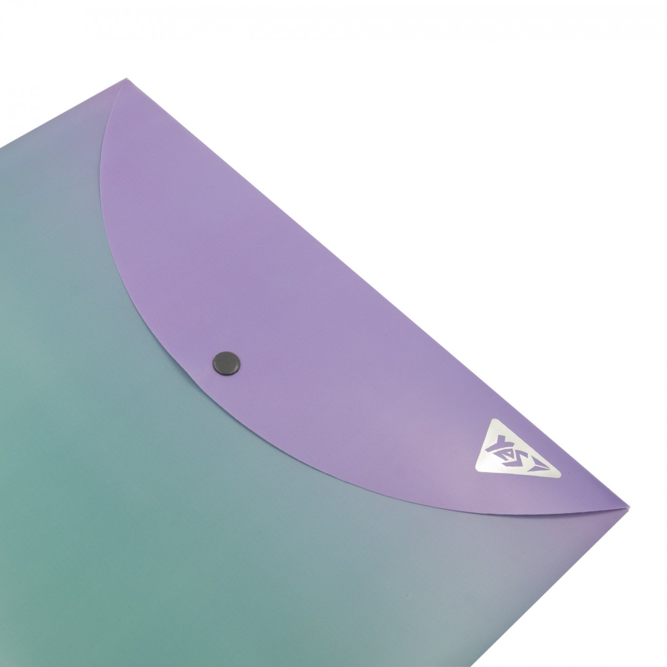 Mapa plic cu buton YES A4, "Fusion", mov-verde, 0,18mkm - imagine 2