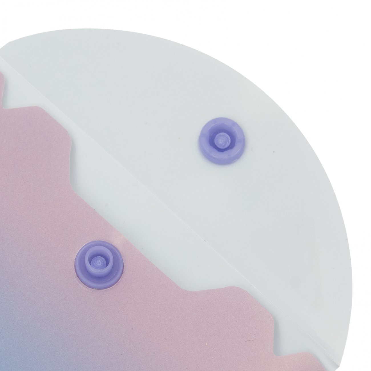 Mapa plic cu buton YES A7, "Fushion", plastic roz-albastru, 0,18mkm - imagine 2