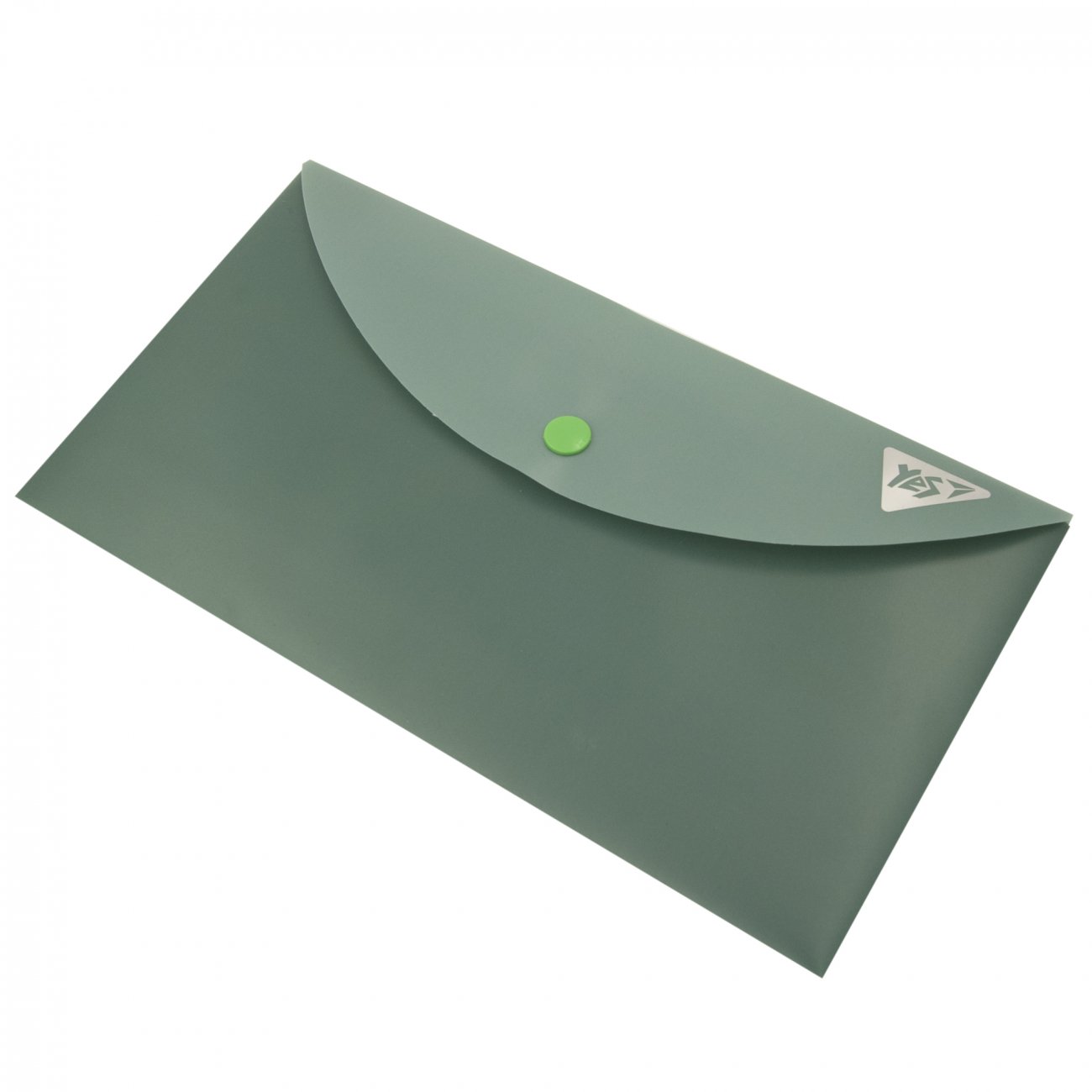 Mapa plic cu buton YES A6, "Fusion", plastic verde, 0,18mkm - imagine 2