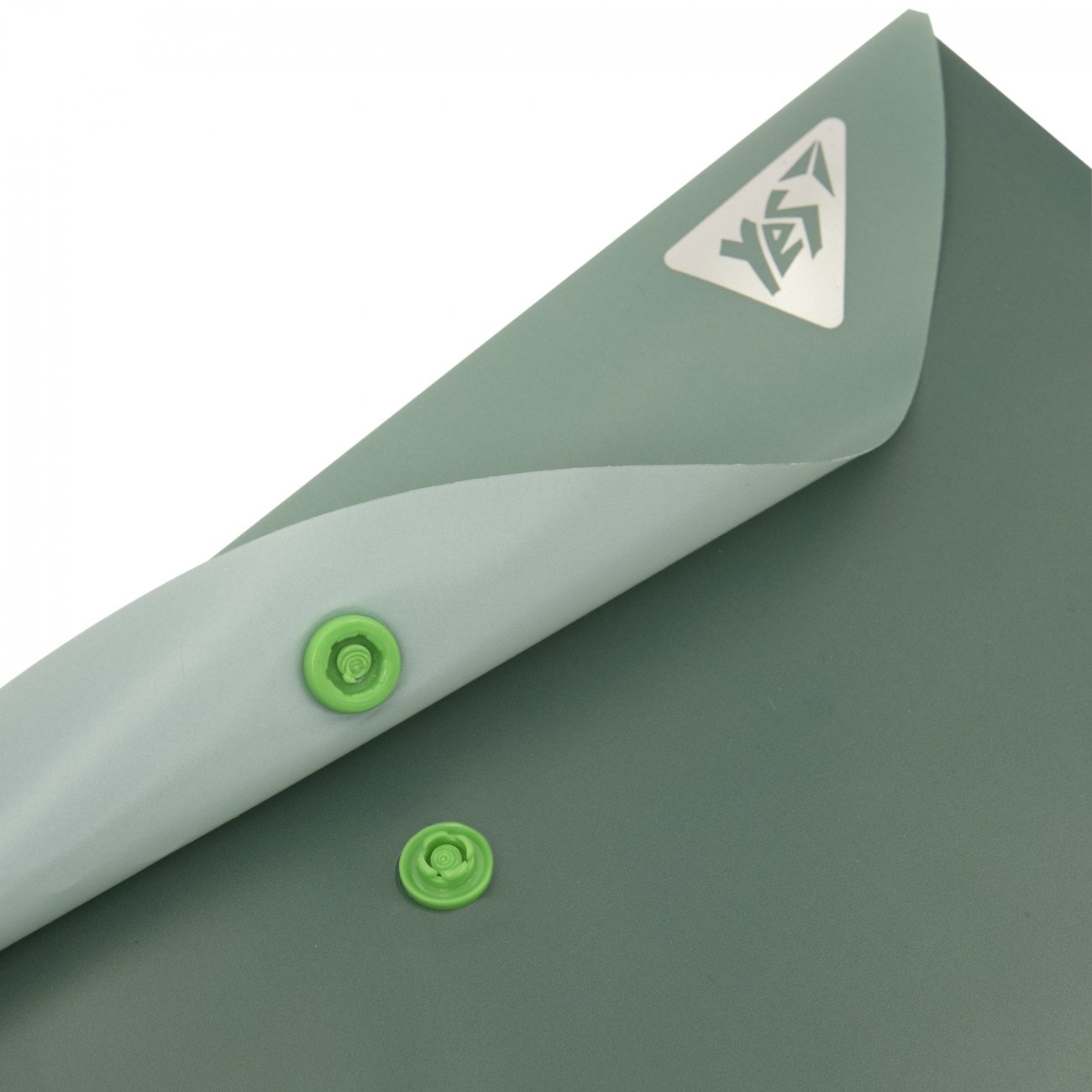 Mapa plic cu buton YES A6, "Fusion", plastic verde, 0,18mkm - imagine 3