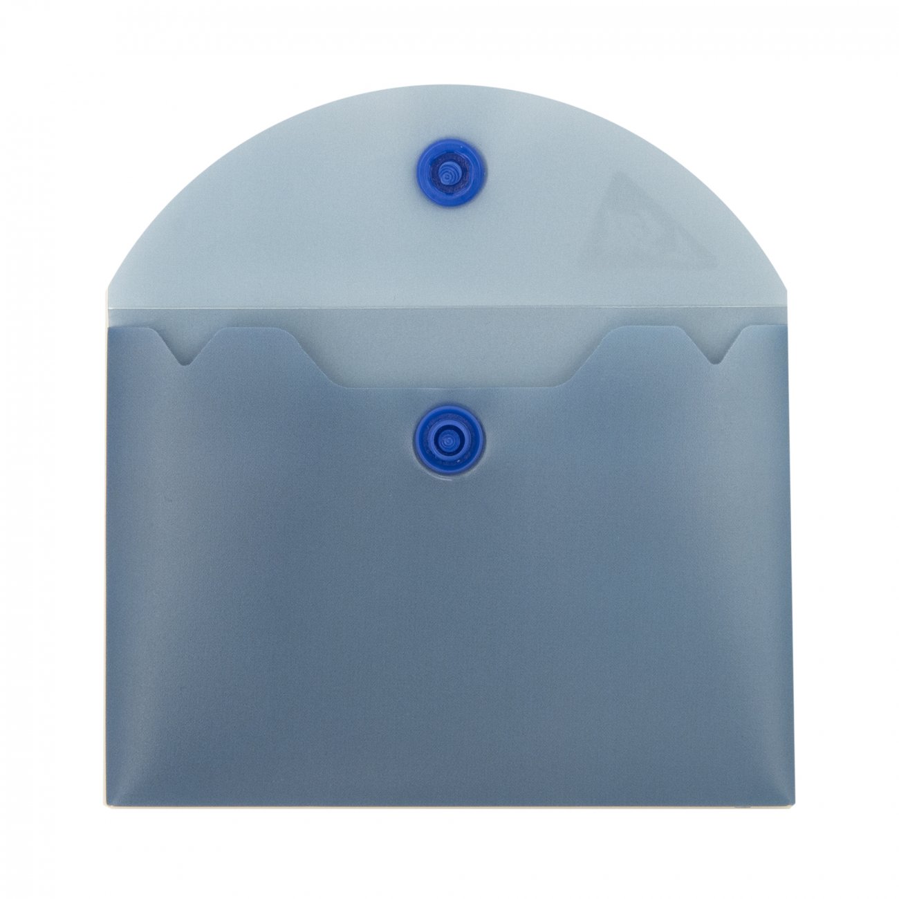 Mapa plic cu buton YES A7, "Fushion", plastic albastru, 0,18mkm - imagine 2