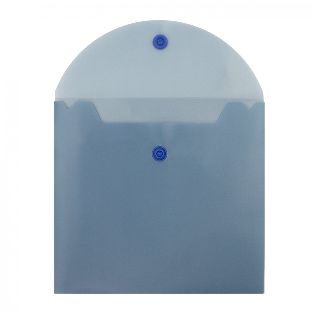 Mapa plic cu buton YES B6, "Fushion", plastic albastru, 0,18mkm - imagine 2