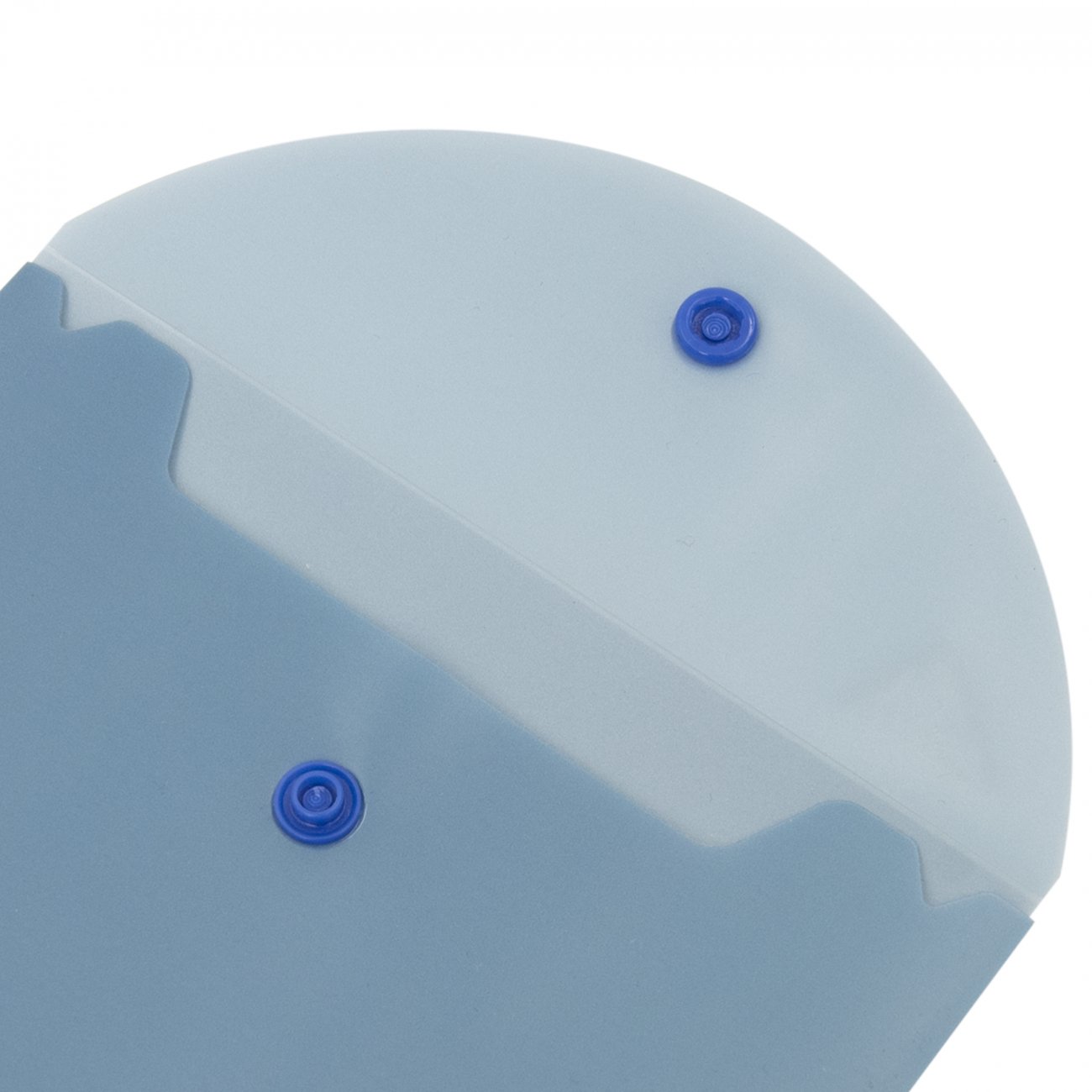 Mapa plic cu buton YES B6, "Fushion", plastic albastru, 0,18mkm - imagine 3