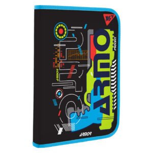 Mapa cu fermoar YES A4, "Armo Blaster", caiete si carti cu buzunar, plastic