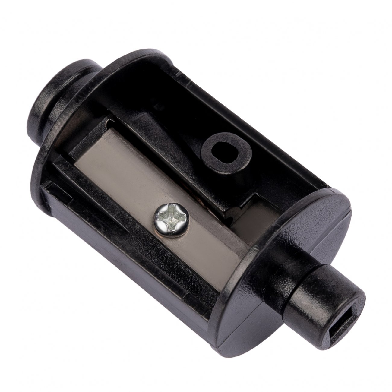 Ascuțitoare automată YES "Black" cu lamă rezerva + container, AA - imagine 6