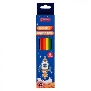 Creioane colorate 6 buc Spatiu