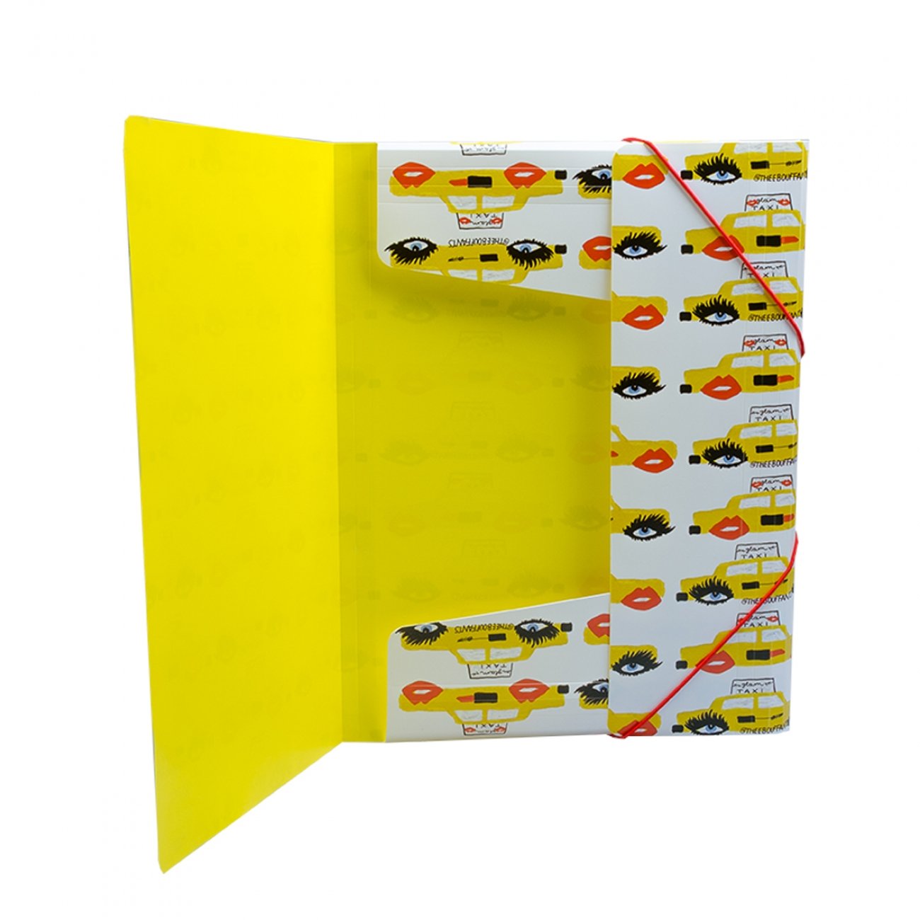 Mapa cu elastic, A4, cu burduf, Fancy, Yes - imagine 3