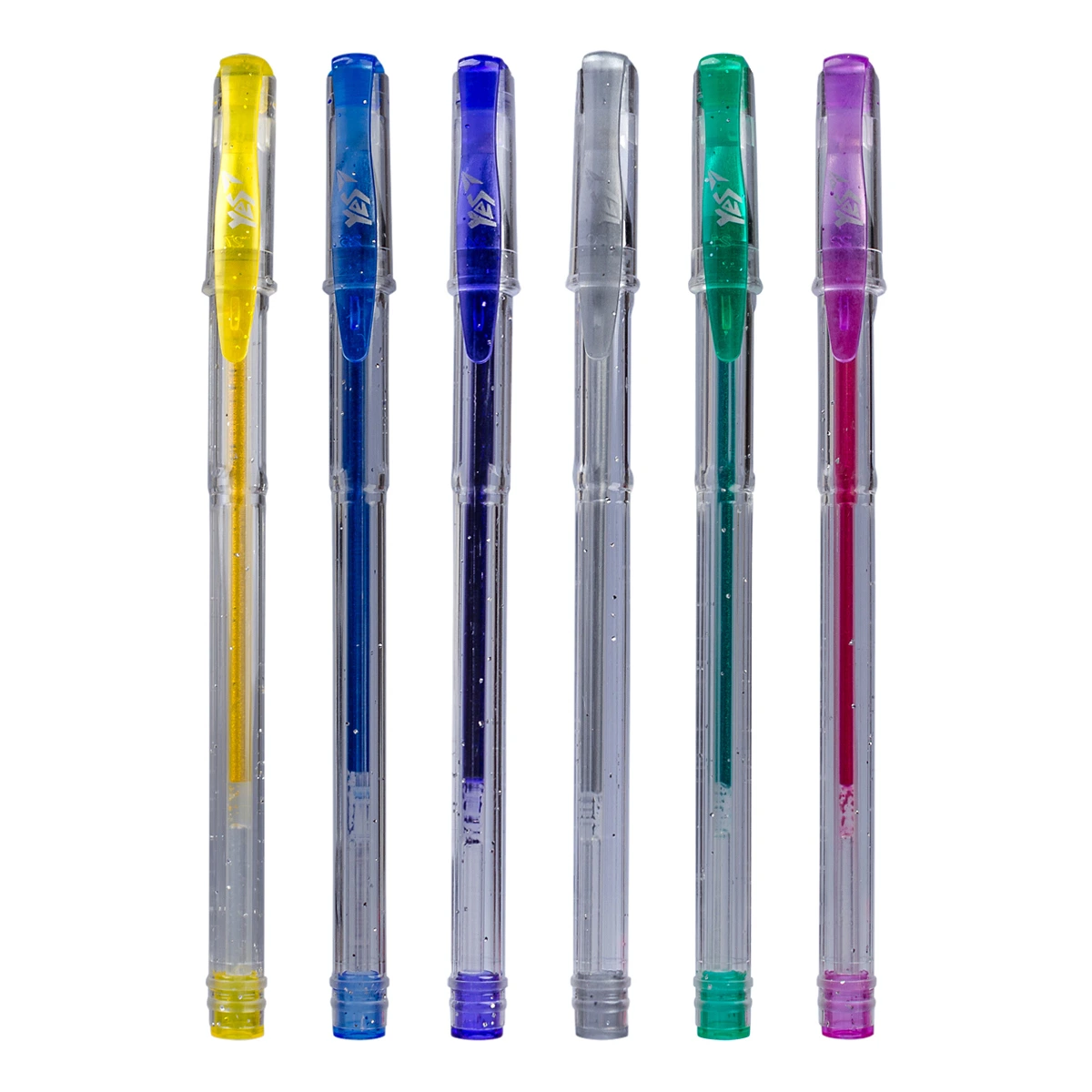 Pix cu gel YES 6 culori Glitter - imagine 4