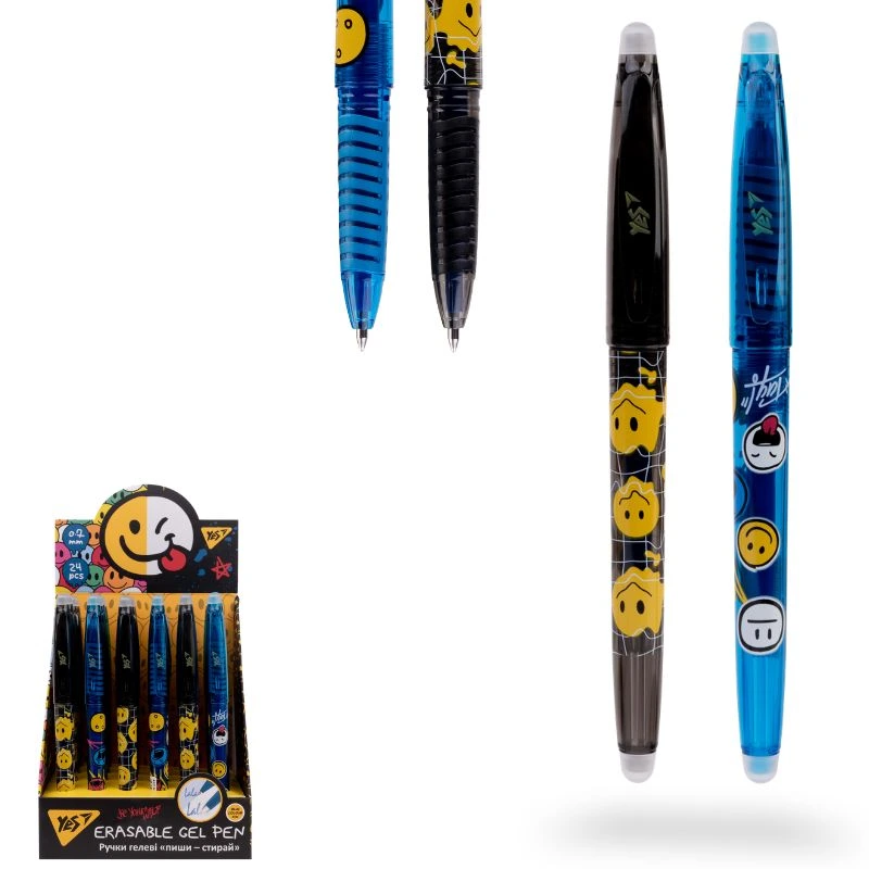 Pix cu gel YES Smile 0.7 mm cu radiera