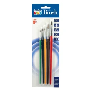 Set pensule ICO, nr. 2, 4, 6, 8, 10 Creative Kids, Blister