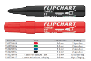 Marker Flipchart ICO "Clasic" Negru