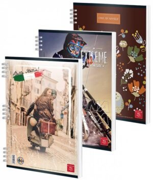 Caiet spira A4 50f M div.modele