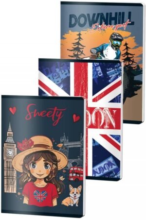 Caiet A5 48 foi linie Carton