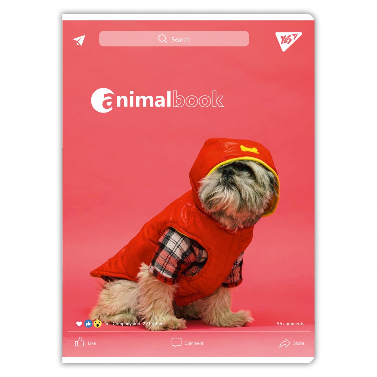 Caiet YES А4/48 foi Animalbook Hybrid - imagine 4