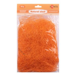 Sisal natural SANTI, 30 g, portocaliu.