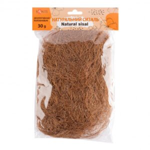 Sisal natural SANTI, 30 g, maro