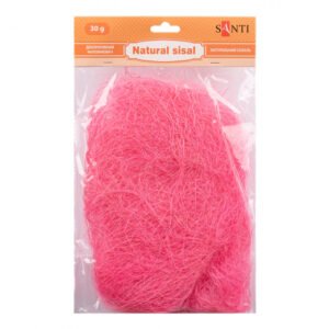 Sisal natural SANTI, 30 g, roz