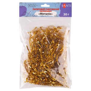 Hartie de umplutură ondulată SANTI, 30 g, aurie, metalizată