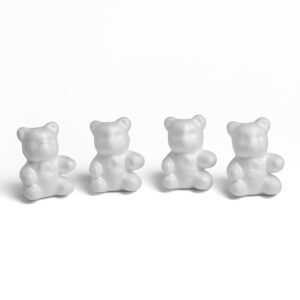 Figurină din polistiren SANTI Ursuleți 4 buc./set, 7 cm
