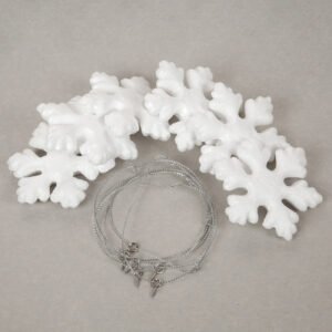 Figurine din polistiren SANTI Fulgi de nea 6 buc./set, 7,5 cm