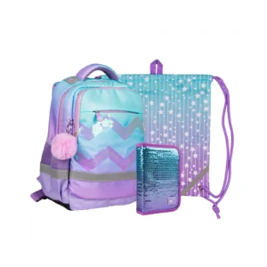SET Ghiozdan școlar + Penar + Geanta YES S-52_Collection Sparkle