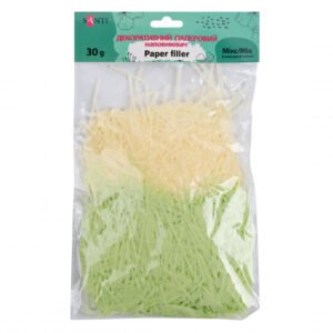 Hartie de umplutură SANTI, asorti, 2 culori, 30 g, galben și verde deschis