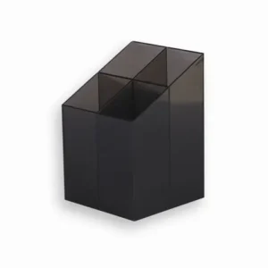 Suport pixuri Ico Quadrate, transparent, Negru