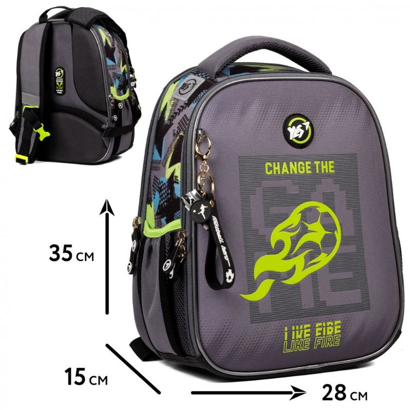 Ghiozdan scolar cadru YES Football Premium1