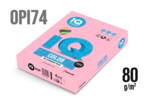 Hartie colorata IQCOLOR A4 Roz 80gr/m2-500 foi