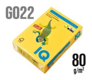 Hartie colorata IQCOLOR A4 GalbenNeon 80gr/m2-500foi