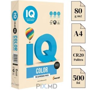 Hartie colorata IQCOLOR A4 Cream CR20