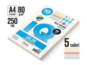 Hartie colorata IQCOLOR A4 Pastel 5culx50foi