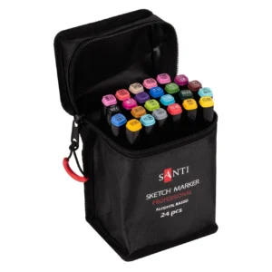 Sketchmarkere profesionale duble SANTI 24 buc