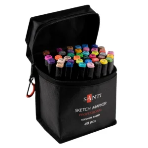 Sketchmarkere profesionale duble SANTI 40 buc