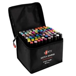 Sketchmarkere profesionale duble SANTI 80 buc